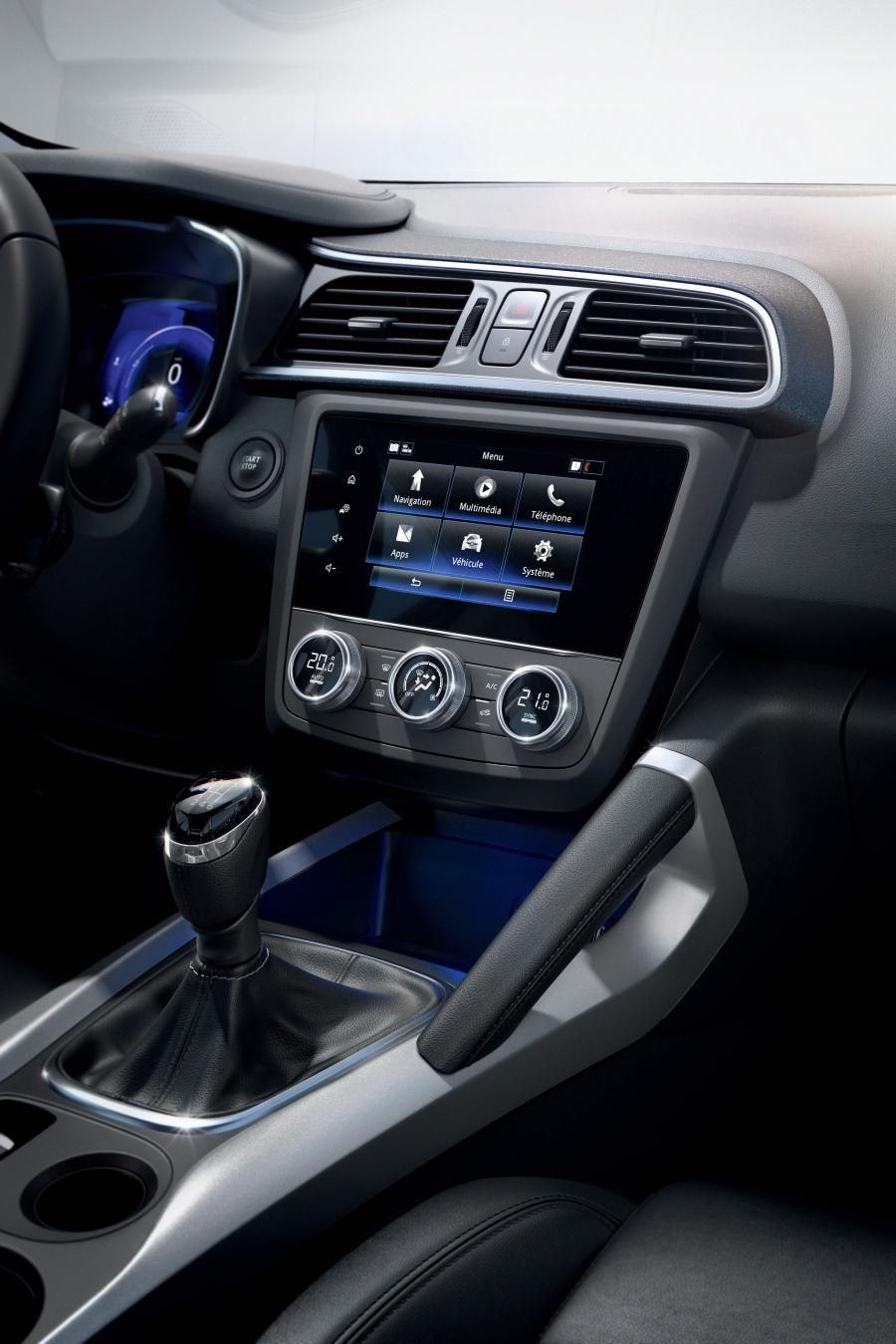 Детали интерьера Renault Kadjar 2018 года  (WW) (фото 47 из 69)